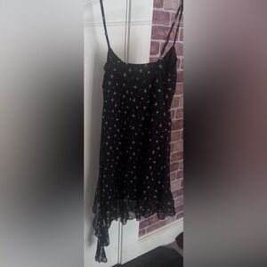 Aeropostale Black Floral Midi Dress